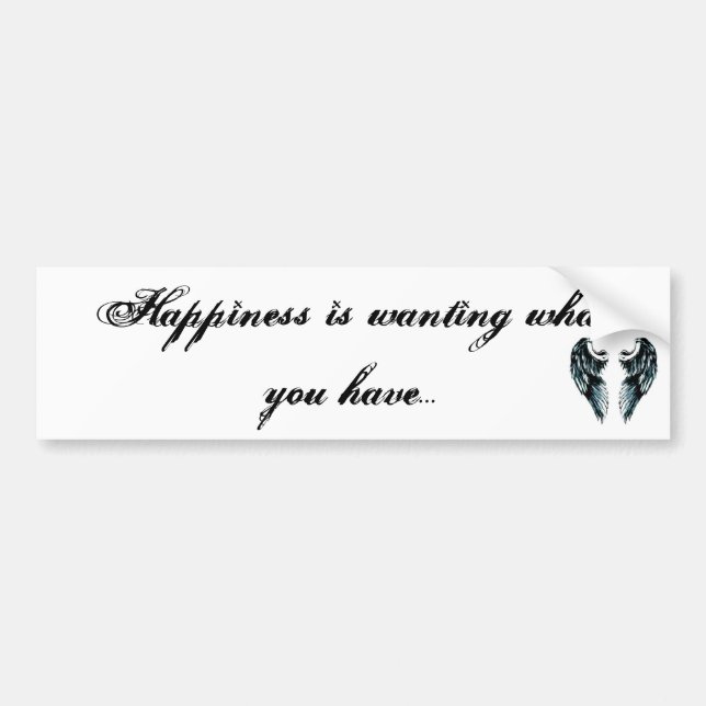 Happy Bumper Sticker (Front)
