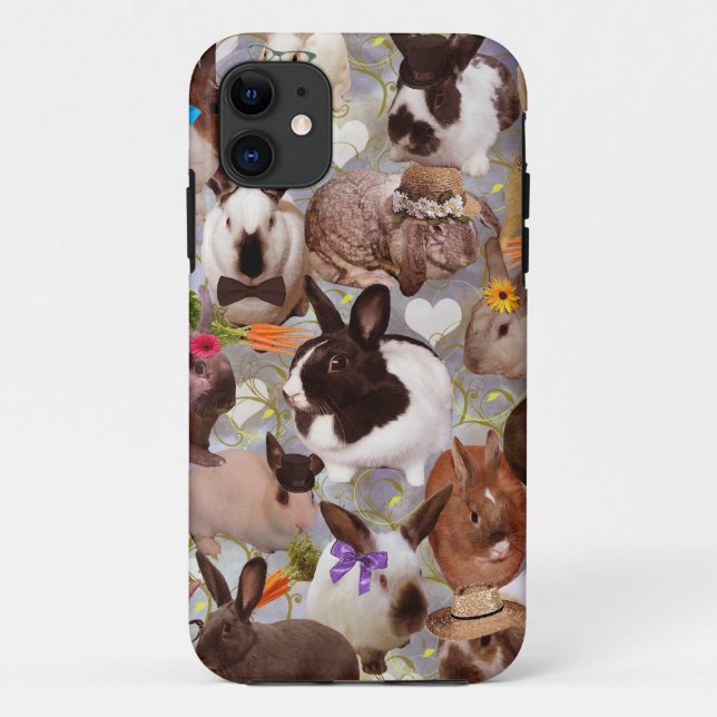 Happy Bunnies Case-Mate iPhone Case (Back)