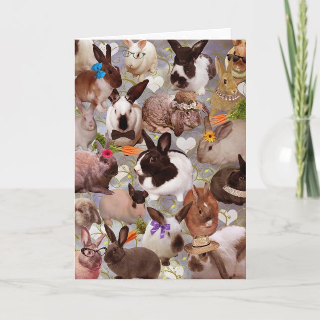 Happy Bunnies Holiday Card (Front)