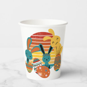 Happy Bunny, Easter Egg, Cute Paper Cups