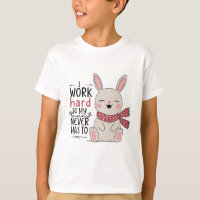 Happy Bunny T-Shirt – Cute Minimalist Cartoon Bunn