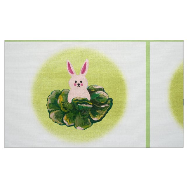 Happy Buns in Cabbage Fabric (Fat Quarter)
