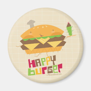 Happy Burger Magnet