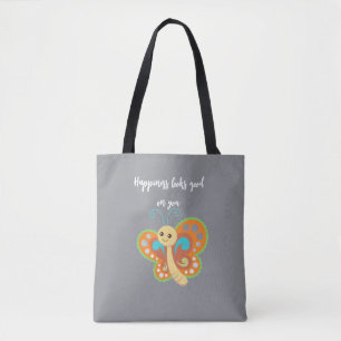 Happy Buterfly Tote Bag