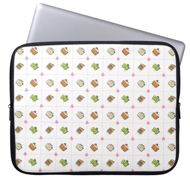 Happy Cakes and Pies Laptop Sleeve (Front)