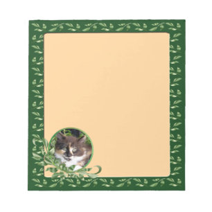 Happy Calico Cat Notepad