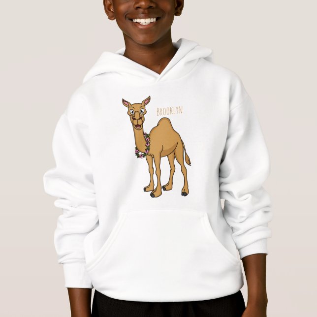 Happy camel cartoon illustration (Front)