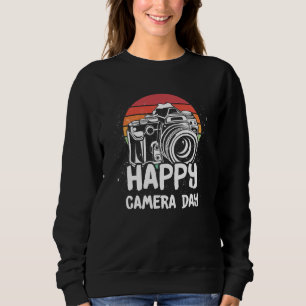 Happy Camera Day Photo  for Photographers and Phot Sweatshirt