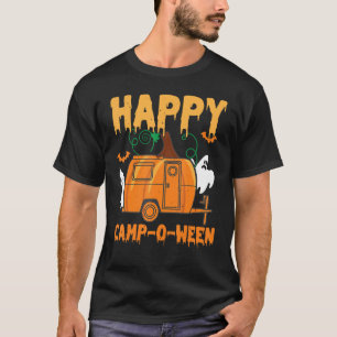 Happy Camp O Ween Camper Halloween Camping Rv Camp T-Shirt