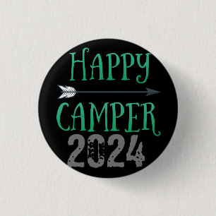 Happy Camper 3 Cm Round Badge