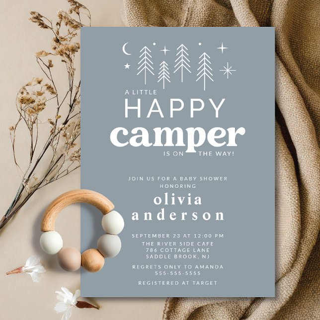 Happy Camper Baby Shower Invitation (Creator Uploaded)