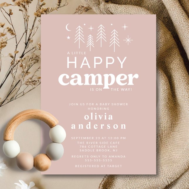 Happy Camper Baby Shower Invitation (Creator Uploaded)