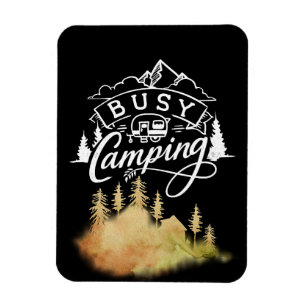 Happy Camper Busy Camping Magnet