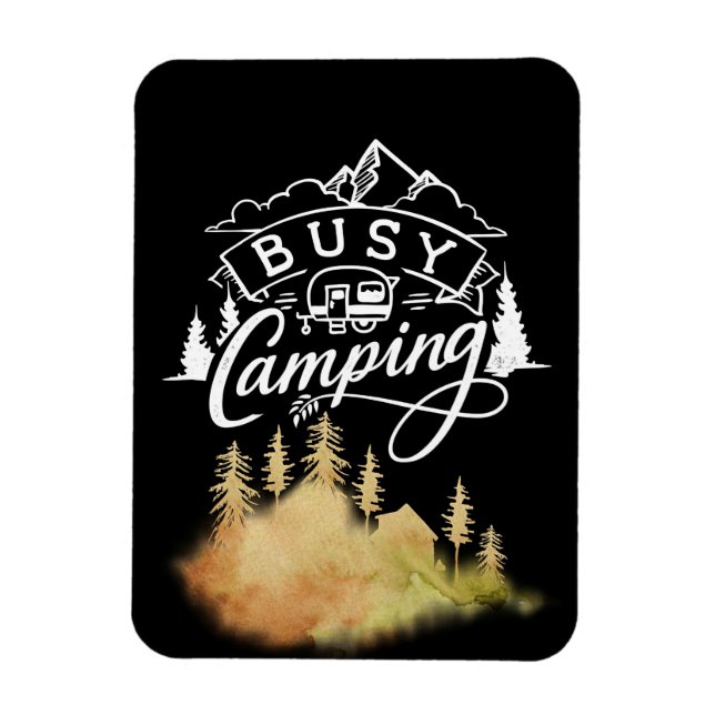 Happy Camper Busy Camping Magnet (Vertical)