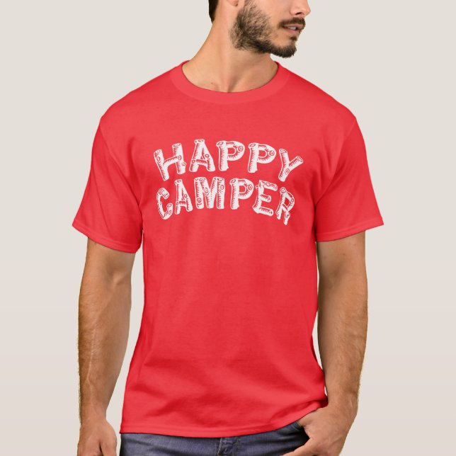 Happy Camper Camp Shirt Gift (Front)