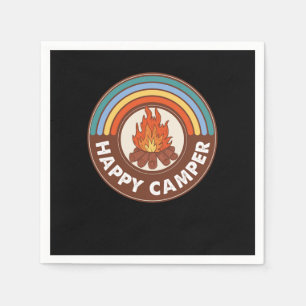 Happy Camper Campfire Happy Camping Nature Lover Napkin