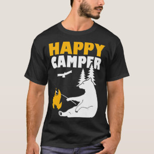 Happy Camper Camping Bear  for Men Women and Kids  T-Shirt