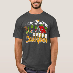Happy Camper Camping Funny Gift Men Women Kids  T-Shirt