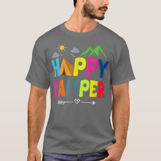 Happy Camper Camping Funny Gift  T-Shirt