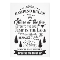 Happy Camper Camping Rules