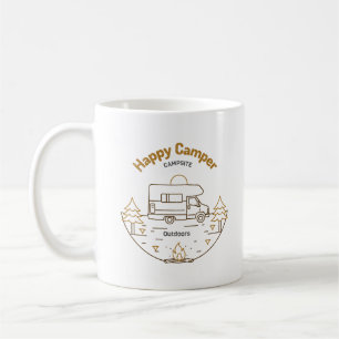 Happy Camper Campsite Mug
