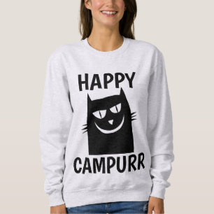 Happy Camper, Campurr Funny Cat T-shirts