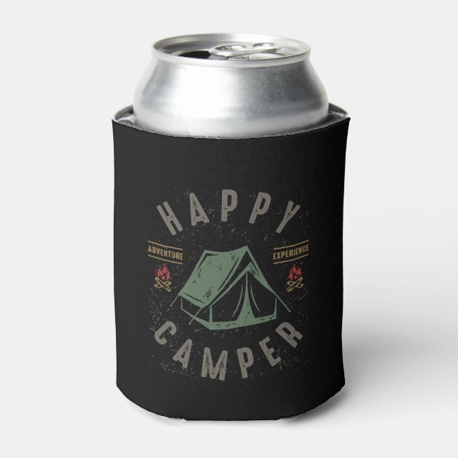 Happy Camper Can Cooler (Can Front)