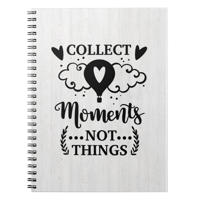 Happy Camper Collect Moments Not Things Notebook (Front)