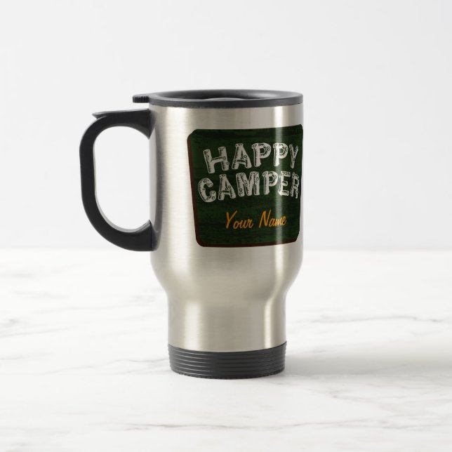 Happy Camper Customisable Camping Mug (Left)