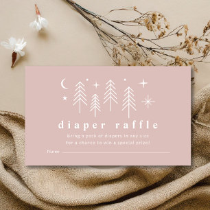 Happy Camper Diaper Raffle Enclosure Card