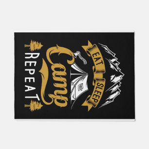 Happy Camper Eat Sleep Camp Repeat Doormat