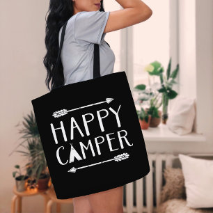 Happy Camper Editable Colour Tote Bag