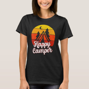 Happy Camper For Men Women Boys Girls Kids Camping T-Shirt