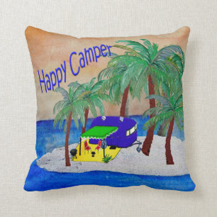 Happy Camper fun pillow