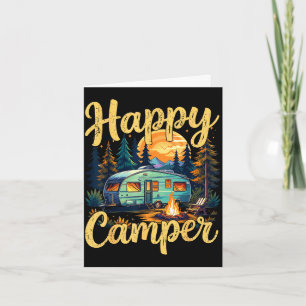 Happy camper funny camping campfire toddler boy card