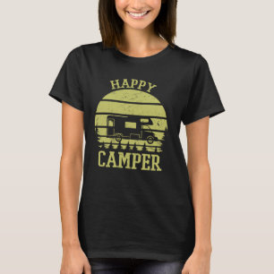Happy Camper Funny Outdoorsy Camper Graphic, Funny T-Shirt