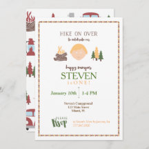 Happy Camper Invitation