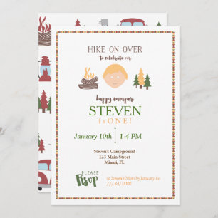 Happy Camper Invitation