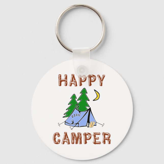 HAPPY CAMPER KEY RING (Front)