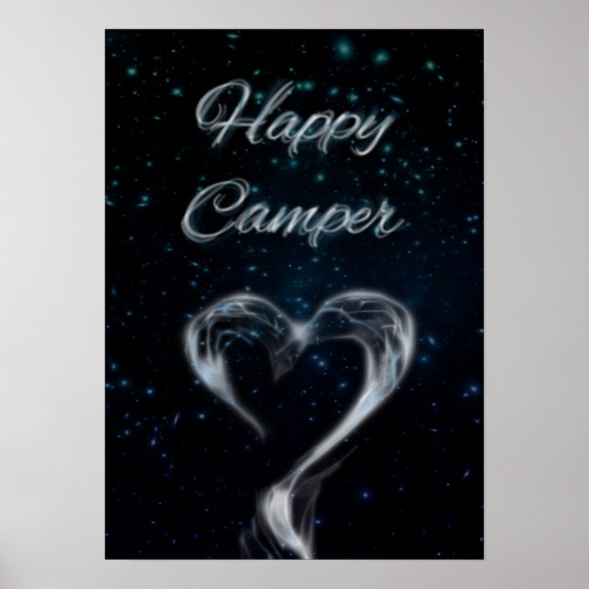 happy camper love smoke poster (Front)