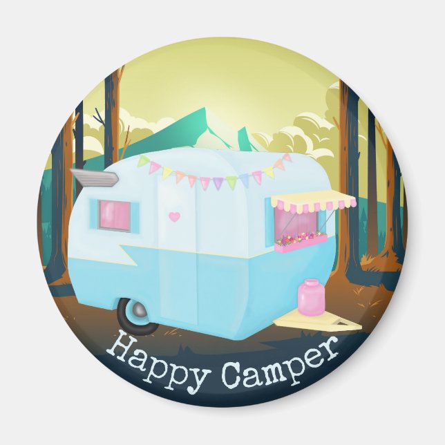 Happy Camper Magnet (Front)