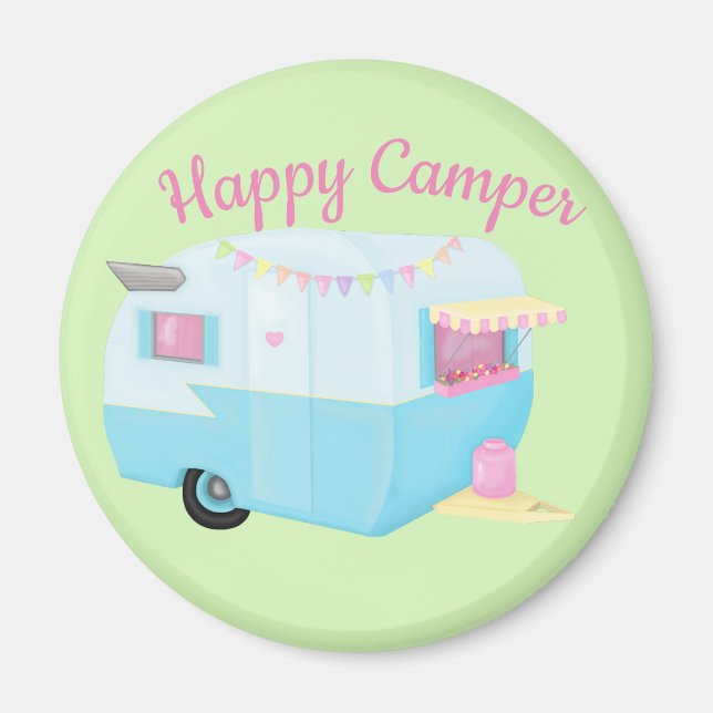 Happy Camper Magnet (Front)