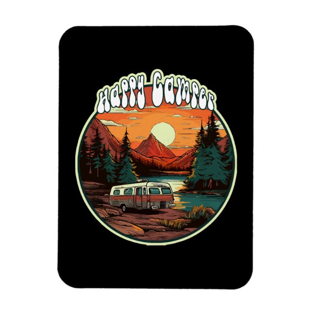 Happy Camper Magnet (Vertical)