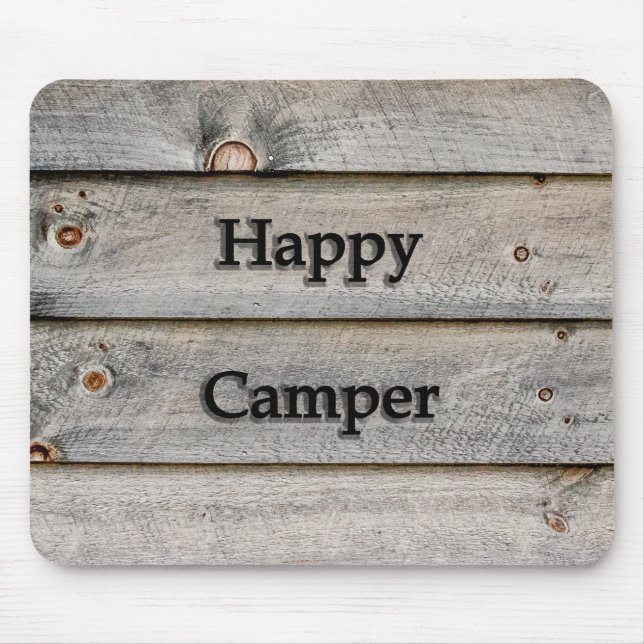 Happy Camper Mouse Pad (Front)