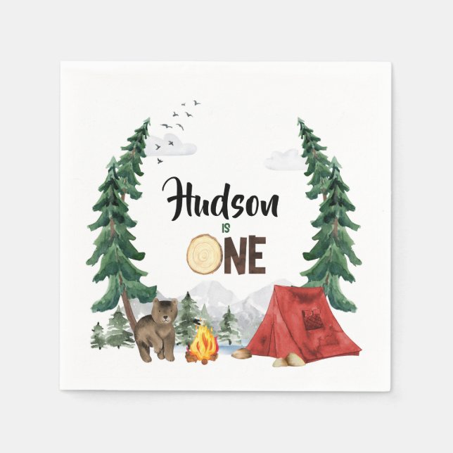 Happy Camper Napkins (Front)