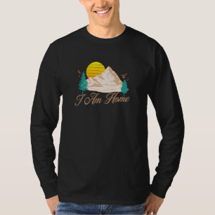 Happy Camper Nature Camping Hiking Wilderness T-Shirt