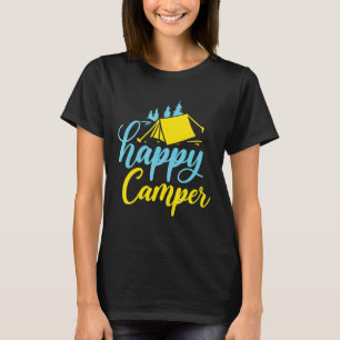 Happy Camper Outdoor Hiking Camping T-Shirt