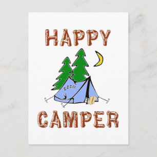 HAPPY CAMPER POSTCARD