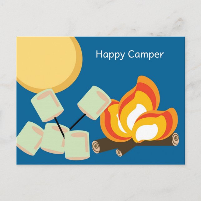 Happy Camper Postcard (Front)