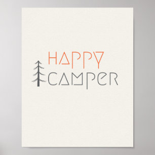 happy camper. Poster & Prints